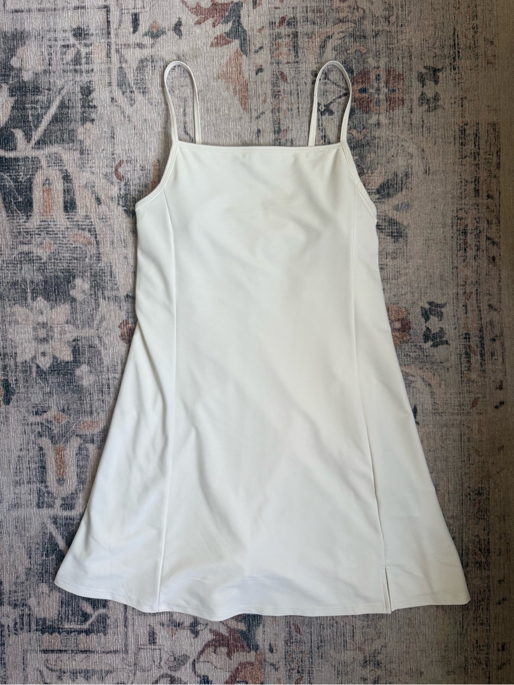 Old Navy Athletic White Spaghetti Strap Mini Dress